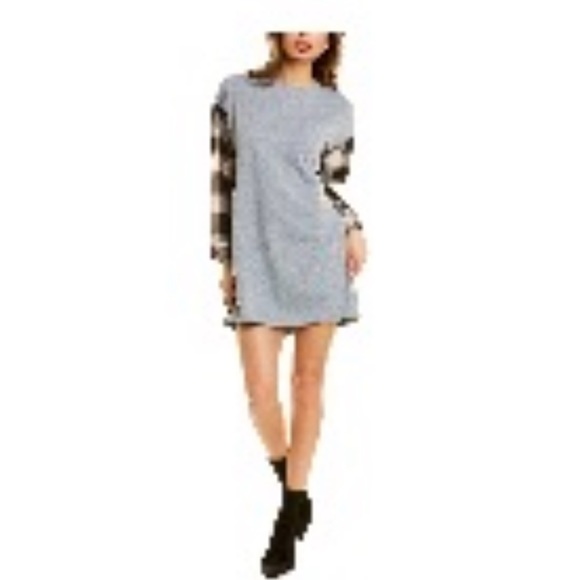 Stellah Dresses & Skirts - Checked sleeves